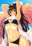  bikini dark_skin mizugi shirt_lift tanlines tanned tony 