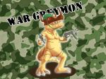  digimon greymon gun no_humans weapon 