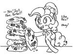  cookie cute cutie_mark equine female feral friendship_is_magic horse mammal monochrome my_little_pony pinkie_pie_(mlp) plain_background pony solo wasd999 wasd_999 white_background 