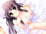  blush green_eyes kiss_yori_saki_ni_koi_yori_hayaku no_bra nopan tagme 