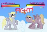  derp derpy_hooves_(mlp) distracted equine female feral fighting_game friendship_is_magic health_bar horse life_bar mammal my_little_pony pegasus pony unknown_artist wings 