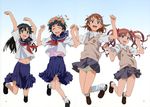  misaka_mikoto saten_ruiko school_uniform shirai_kuroko to_aru_kagaku_no_railgun to_aru_majutsu_no_index uiharu_kazari yamashita_yuu 