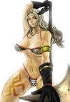  abs amazon amazon_(dragon&#039;s_crown) amazon_(dragon's_crown) axe bikini blonde_hair breasts dragon&#039;s_crown dragon's_crown female nyoruniru solo swimsuit weapon white_background 