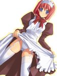  garter_belt hisui maid missing_link pantsu shingo skirt_lift stockings thighhighs tsukihime 