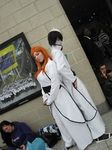  arrancar black_hair bleach cosplay espada hollow inoue_orihime inoue_orihime_(cosplay) orange_hair orihime_inoue photo real ulquiorra_cifer ulquiorra_cifer_(cosplay) ulquiorra_schiffer 