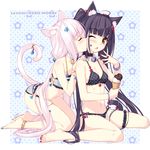  bikini chocolat garter kemonomimi mizugi nekomimi sayori tail vanilla yuri 