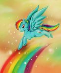  equine female feral friendship_is_magic fur horse kiba-tekno mammal my_little_pony pegasus pony rainbow rainbow_dash_(mlp) solo unknown_artist wings 