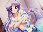  august_soft bed blush bra long_hair pillow tagme undressing 