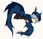  bad_id bad_pixiv_id batman batman_(cosplay) batman_(series) beetarp blue_hair claws cosplay dc_comics dutch_angle hat red_eyes remilia_scarlet simple_background solo touhou 