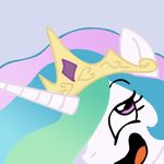  alicorn crown equine female friendship_is_magic hair horn horns horse mammal megasweet meme multi-colored_hair my_little_pony pink_eyes pony princess princess_celestia_(mlp) rainbow_hair reaction_image royalty solo trollestia 