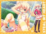  charlotte_blanche palette pantsu school_uniform shimapan steal_my_heart tamahiyo thighhighs wallpaper 