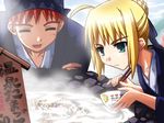  bowl chopsticks cooking emiya_shirou fate/stay_night saber tagme 