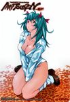  cleavage dress_shirt ikkitousen ikkitousen~dragon_destiny~ ryofu_housen shiozaki_yuji 