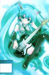  guitar hatsune_miku shimeko thighhighs vocaloid 