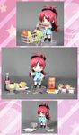  =_= blush_stickers chibi coca-cola figure food highres mahou_shoujo_madoka_magica nendoroid photo pocky sakura_kyouko shopping_cart unknown_modeler_of_2ch_sakura_kyouko_thread 