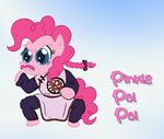  equine female friendship_is_magic fur horse kung_pow_enter_the_fist mammal my_little_pony parody pink_fur pinkie_pie_(mlp) pony solo unknown_artist 