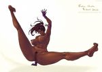  abs christie_monteiro dark_skin knee_pit muscle rennes_(artist) uncensored waki 