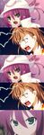  a1 angry biribiri blood electricity highres merry_nightmare mikage_touma misaka_mikoto multiple_girls parody third-party_edit to_aru_majutsu_no_index yumekui_merry 