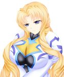  banpresto blonde_hair blue_eyes marguerite_leeds solo super_robot_wars super_robot_wars_z2 uniform 