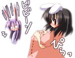  animal_ears bunny_ears flashing ichidai_taisa inaba_tewi lowres multiple_girls reisen_udongein_inaba skirt skirt_lift touhou 