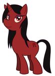  demon equine female hair horse lilith_(underling) mammal my_little_pony plain_background ponification pony red red_body red_eyes smile solo underling unknown_artist webcomic white_background 