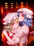  bad_id bad_pixiv_id flandre_scarlet glowing glowing_eyes kol49 multiple_girls red_eyes remilia_scarlet siblings sisters ton_(pixiv37657) touhou wings 