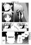  1girl arima_miyako comic doujinshi greyscale hard_translated hiroyuki melty_blood monochrome toono_shiki translated tsukihime 