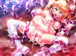  ahegao ahoge blonde blue_eyes blush game_cg gloves halo honjou_erena lying magical_girl mahou_shoujo_erena nakadashi open_mouth oppai potekoro pregnant puffy_nipples restrained rolleyes slime solo spread_legs stomach_bulge tears tentacles thighhighs tongue torn_clothes twin_tails 