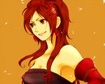  ashinamaturi kaihime red_eyes red_hair sengoku_musou smile solo 