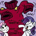  equine female feral friendship_is_magic green_eyes horn horns mammal megasweet my_little_pony rarity_(mlp) sweetie_belle_(mlp) unicorn young 