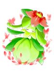  closed_eyes crown eyes_closed flower lilligant nintendo plant pokemon 