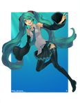  aqua_eyes aqua_hair bad_deviantart_id bad_id bare_shoulders boots detached_sleeves elaine_murphy hatsune_miku headset long_hair long_sleeves necktie open_mouth skirt solo tattoo thigh_boots thighhighs twintails very_long_hair vocaloid 