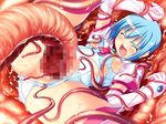  arms_up eyes_closed large_insertion makai_tenshi_jibril spread_legs tentacles torn_clothes 