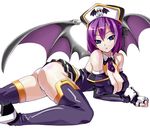  ass blush breasts character_request cleavage corruption demon_girl panties succubus underwear wings 