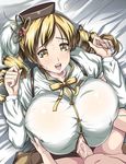  blonde_hair breast_grab breasts breath censored cum cum_on_clothes grabbing happy_sex heavy_breathing huge_breasts kloah mahou_shoujo_madoka_magica open_mouth paizuri paizuri_under_clothes penis penis_under_clothes sweat tomoe_mami veins yellow_eyes 