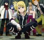  angry blonde brown_eyes fairy_tail gray_fullbuster juvia_loxar lucy_heartphilia side_ponytail tattoo 