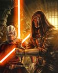  cloak cyborg lightsaber malak mask revan sith star_wars 