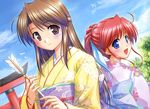  amagasaki_mikoto august bekkankou fujieda_honami tsuki_wa_higashi_ni_hi_wa_nishi_ni yukata 