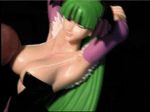  armpits cum cumshot figure gif green_hair morrigan_aensland semen semenonfigure succubus vampire_(game) 