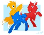  canine canine_love equine fox green_eyes hedgehog horn horns horse knuckles_the_echidna male mammal miles_prower my_little_pony pegasus pink_eyes ponification pony sega sonic_(series) sonic_the_hedgehog tail unicorn wings 
