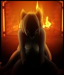  breasts canine cherushi female fire fireplace first_person_view fox hair kneeling long_hair mammal nude sex shadow shadowed_eyes solo 