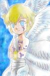  angel blonde_hair blue_eyes digimon digimon_frontier lowres lucemon no_humans wings 