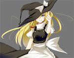  bad_id bad_pixiv_id blonde_hair blue_eyes braid deanoia hat kirisame_marisa solo touhou witch_hat 