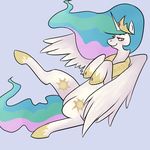  alicorn crown cutie_mark equine female feral friendship_is_magic hair horn horns horse mammal multi-colored_hair my_little_pony pink_eyes plain_background pony princess_celestia_(mlp) rainbow_hair solo unknown_artist white_background winged_unicorn wings 