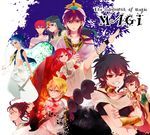  6+boys aladdin_(magi) ali_baba_saluja bad_id bad_pixiv_id black_hair blonde_hair blue_hair braid everyone hair_rings highres ja'far jewelry judal ka_koubun kassim magi_the_labyrinth_of_magic masrur morgiana multiple_boys multiple_girls neck_ring ono_(0_no) purple_hair red_hair ren_kougyoku sinbad_(magi) single_braid 