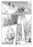  artist_self-insert bad_id bad_pixiv_id boulder chinese comic eien_no_sai_tori fourth_wall greyscale highres kawashiro_nitori monochrome mountain multiple_girls remilia_scarlet touhou translated water waterfall 