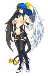  dizzy guilty_gear initial-g nipples oppai thighhighs undressing wings 