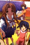  clannad clannad_after_story furukawa_nagisa furukawa_sanae megane school_uniform sunohara_mei 