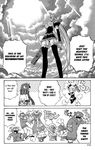  5boys breasts comic detached_sleeves fingernails greyscale gun hard_translated katakura_masanori kurohime large_breasts long_fingernails long_hair mahou_tsukai_kurohime maid monochrome multiple_boys panties pantyshot skirt smile thighhighs translated underwear upskirt very_long_hair weapon zero_(kurohime) 