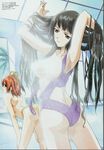  bikini kuroda_rinzu mizugi open_shirt raimuiro_senkitan sanada_momen shower tagme topless 
